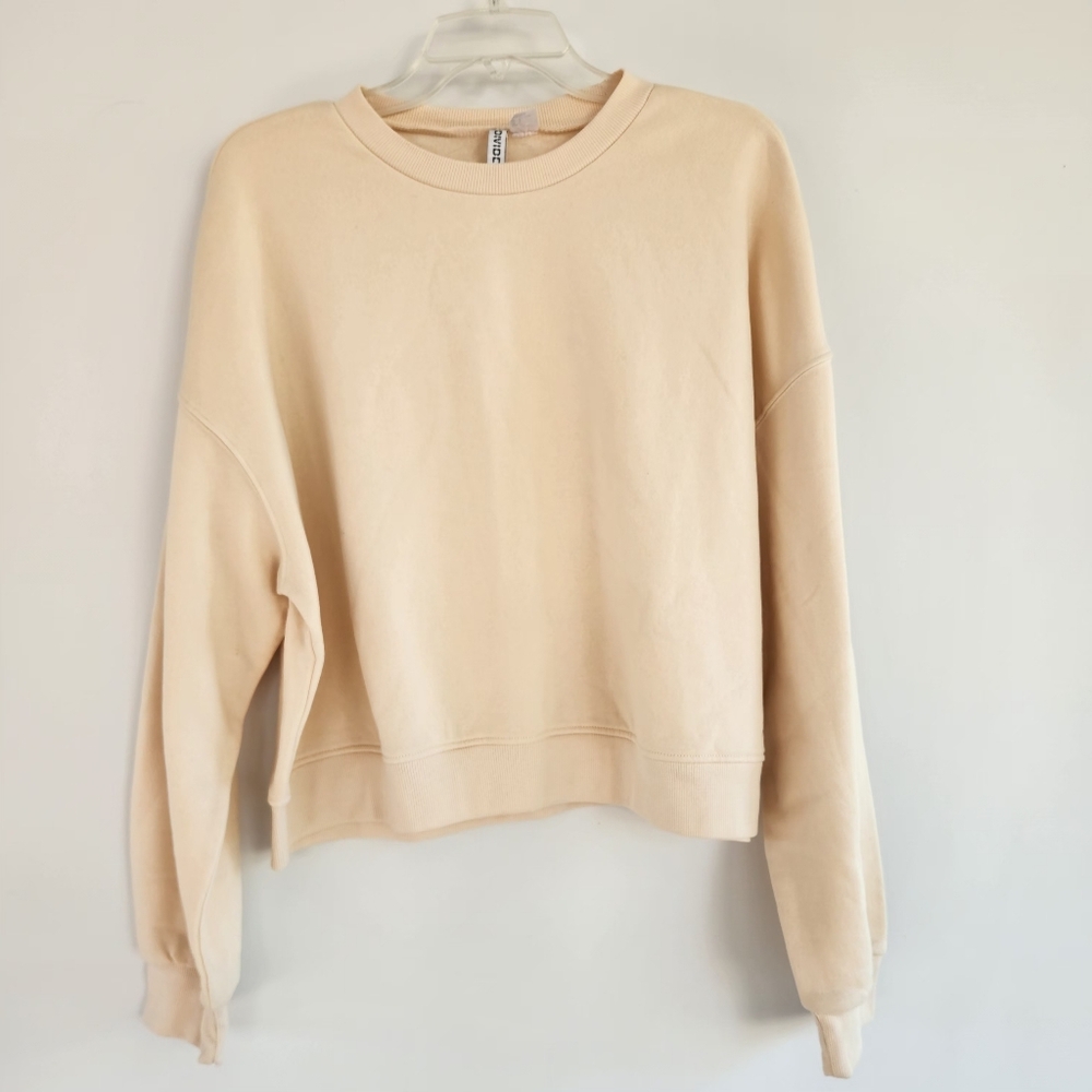 Divided Women's Cream Crew Neck Sweater